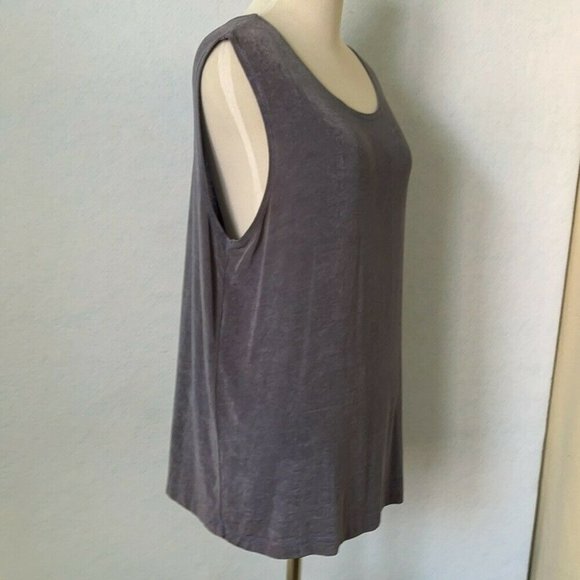 Slinky Brand Periwinkle Stretch Cami Tank Top - Picture 4 of 11